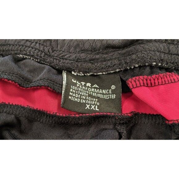 Ultra Performance Mens Size XXL Black Elastic Waist Pull On Athletic Shorts - Picture 7 of 8
